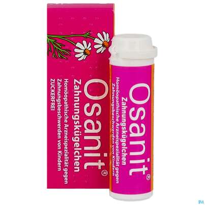 Sie sehen eine Packung Osanit Zahnungskuegelchen 5g, Produktbild: 09 Osanit Zahnungskuegelchen 5g, A-Nr.: 6054362 - 09