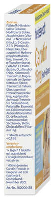 Sie sehen eine Packung tetesept Carotin 15mg Haut & Sonne Fta 30 Stk., Produktbild: 03 tetesept Carotin 15mg Haut & Sonne Fta 30 Stk., A-Nr.: 5179245 - 03