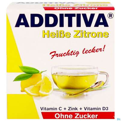 Additiva Pulver Heisse Zitrone Ohne Zucker 10st, A-Nr.: 5810092 - 01