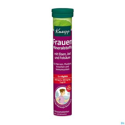 Sie sehen eine Packung Kneipp Frauen Mineralstoffe Brausetabl 15st, Produktbild: 02 Kneipp Frauen Mineralstoffe Brausetabl 15st, A-Nr.: 3884169 - 02