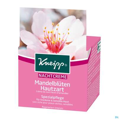 Sie sehen eine Packung Kneipp Mandelbluete Hautzart Nachtcreme 50ml, Produktbild: 01 Kneipp Mandelbluete Hautzart Nachtcreme 50ml, A-Nr.: 4117064 - 01