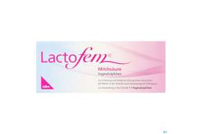 Lactofem Milchsaeure Vaginalzaepfchen 7st, A-Nr.: 5923525 - 01
