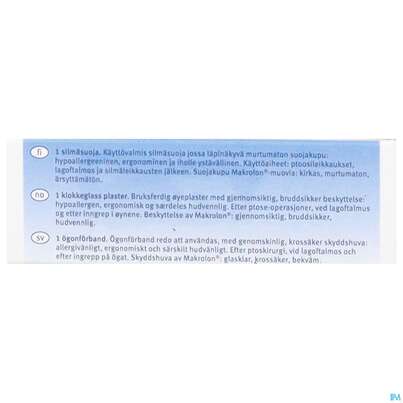 Sie sehen eine Packung Okkluglas Uhrglasverband Selbstklebend 1st, Produktbild: 10 Okkluglas Uhrglasverband Selbstklebend 1st, A-Nr.: 3747231 - 10