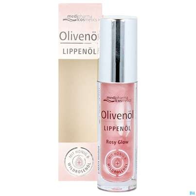 Sie sehen eine Packung Oliven Oel Lippenoel Rosy Glow Medipharma Cosmetics 4ml, Produktbild: 10 Oliven Oel Lippenoel Rosy Glow Medipharma Cosmetics 4ml, A-Nr.: 5879936 - 10