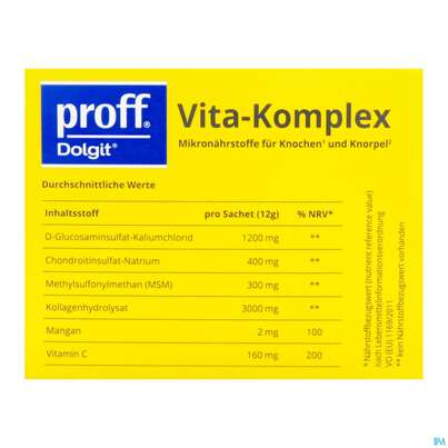 Proff Dolgit Vita-komplex 12g 30st, A-Nr.: 5876406 - 08