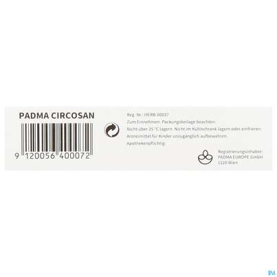 Sie sehen eine Packung Padma Circosan Kapseln 60st, Produktbild: 05 Padma Circosan Kapseln 60st, A-Nr.: 3780872 - 05