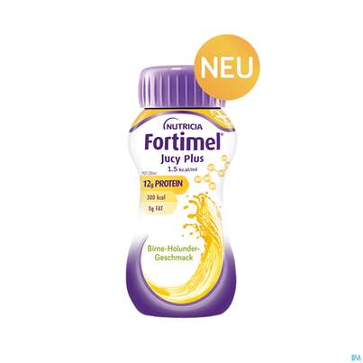 Fortimel/jucy Plus Fluessig 200ml Birne Holunder 4st, A-Nr.: 5808528 - 09