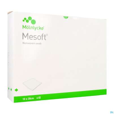 Vlieskompressen Mesoft/set Steril 10x 20cm 4 Fach 120st (60x2), A-Nr.: 1652360 - 07