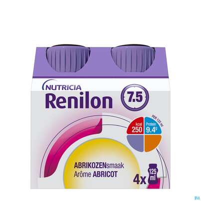 Renilon 125ml Vitalflasche 7.5 Aprikose 4st, A-Nr.: 4119749 - 02
