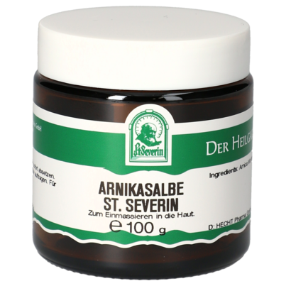 Sie sehen eine Packung ARNIKA SALBE ST. SEVERIN 100 G, Produktbild: 01 ARNIKA SALBE ST. SEVERIN 100 G, A-Nr.: 3206794 - 01