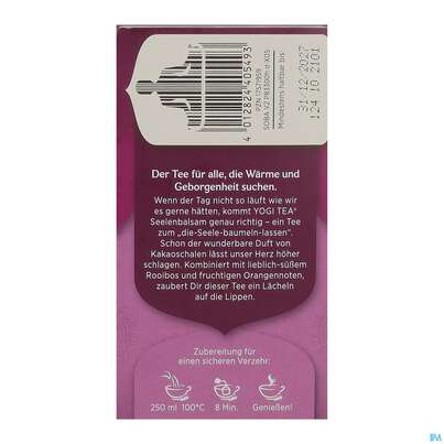 Sie sehen eine Packung Yogi Tea Bio Seelenbalsam 17st, Produktbild: 04 Yogi Tea Bio Seelenbalsam 17st, A-Nr.: 5750119 - 04