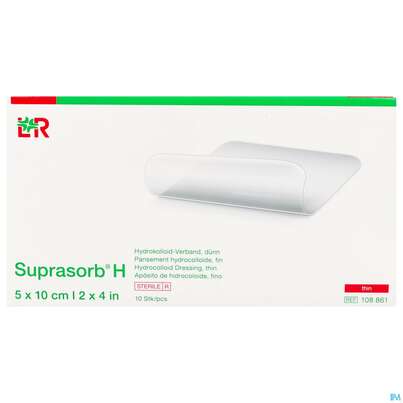 Suprasorb H Hydrokolloid-verband Duenn 5x10cm 10st, A-Nr.: 5095100 - 01