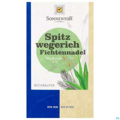 Sonnentor Aufgussbeutel/bio Spitzwegerich -fichtennadel 02338 18st, A-Nr.: 5913136 - 01