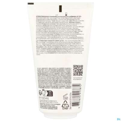 Sie sehen eine Packung Sonnenprodukte La Roche Posay Anthelios/uv/mune Face +body Mil Lsf 50+ 150ml, Produktbild: 02 Sonnenprodukte La Roche Posay Anthelios/uv/mune Face +body Mil Lsf 50+ 150ml, A-Nr.: 5896768 - 02