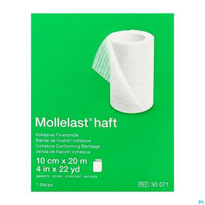 Fixierbinden Mollelast Haft Weiss 20mx 10cm 1st, A-Nr.: 1767726 - 02
