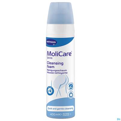 Sie sehen eine Packung Molicare Skin Reinigungsschaum 400ml, Produktbild: 02 Molicare Skin Reinigungsschaum 400ml, A-Nr.: 4737967 - 02