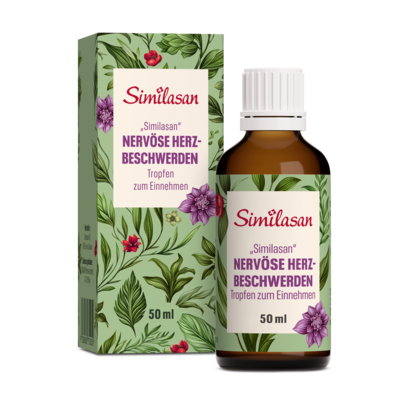 Sie sehen eine Packung Tropfen gegen nervöse Herzbeschwerden zum Einnehmen „Similasan“, Produktbild: 01 Tropfen gegen nervöse Herzbeschwerden zum Einnehmen „Similasan“, A-Nr.: 0752059 - 01