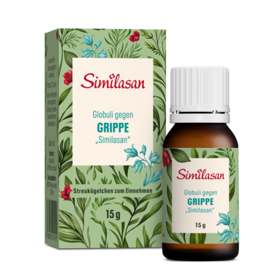 Sie sehen eine Packung Globuli gegen Grippe „Similasan“, Produktbild: 01 Globuli gegen Grippe „Similasan“, A-Nr.: 2425494 - 01