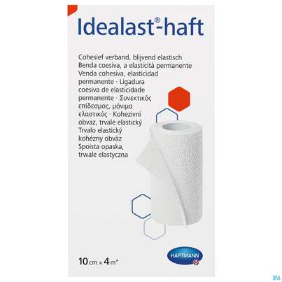 Elastische Binden Idealast/haft Kohaesiv Weiss 4mx 10cm 1st, A-Nr.: 1457523 - 02