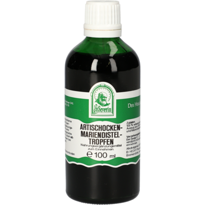 Sie sehen eine Packung ARTISCHOCKEN MARIENDISTEL TROPFEN 100 ML, Produktbild: 01 ARTISCHOCKEN MARIENDISTEL TROPFEN 100 ML, A-Nr.: 4377204 - 01