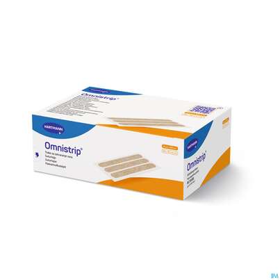 Sie sehen eine Packung Wundnahtstreifen Omnistrip Steril 6mmx 101mm 500st, Produktbild: 02 Wundnahtstreifen Omnistrip Steril 6mmx 101mm 500st, A-Nr.: 2368649 - 02