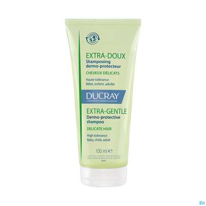 Sie sehen eine Packung Shampoon Ducray Extra Mild 100ml, Produktbild: 03 Shampoon Ducray Extra Mild 100ml, A-Nr.: 5452439 - 03