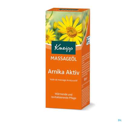 Sie sehen eine Packung Massage Oel Kneipp Arnika Aktiv 100ml, Produktbild: 01 Massage Oel Kneipp Arnika Aktiv 100ml, A-Nr.: 3297087 - 01