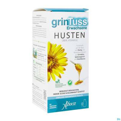 Sie sehen eine Packung Hustensaft Aboca Grintuss Erwachsene Jugendliche Ab 12jahre 210g, Produktbild: 04 Hustensaft Aboca Grintuss Erwachsene Jugendliche Ab 12jahre 210g, A-Nr.: 5616993 - 04