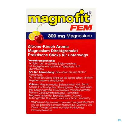 Magnofit Fem 300mg Stick 30st, A-Nr.: 5833503 - 03