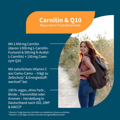 NatuGena Carnitin &amp; Q10 Kapseln, A-Nr.: 5404179 - 02