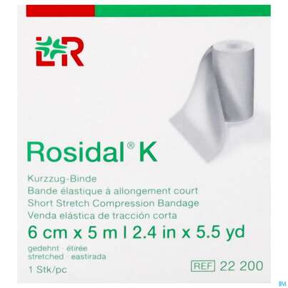 Sie sehen eine Packung Elastische Binden Rosidal Hautfarben Kraeftig 5mx 6cm 1st, Produktbild: 02 Elastische Binden Rosidal Hautfarben Kraeftig 5mx 6cm 1st, A-Nr.: 0472213 - 02