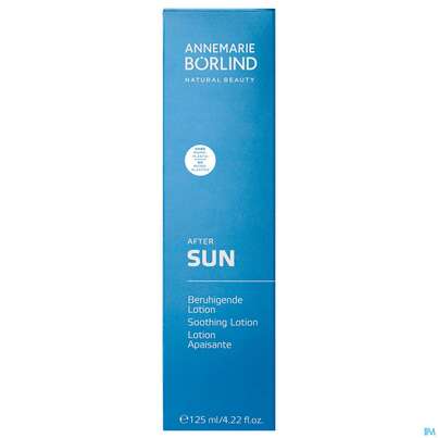 Sie sehen eine Packung Sonnenprodukte Boerlind Sun After-sun-beruhig Lotion 779 125ml, Produktbild: 01 Sonnenprodukte Boerlind Sun After-sun-beruhig Lotion 779 125ml, A-Nr.: 3851922 - 01