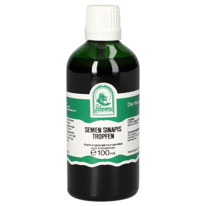 Sie sehen eine Packung SEMEN SINAPIS TROPFEN 100 ML, Produktbild: 01 SEMEN SINAPIS TROPFEN 100 ML, A-Nr.: 5930761 - 01