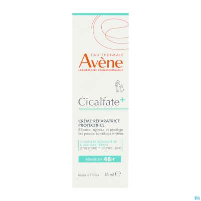 Sie sehen eine Packung Avène Cicalfate+ Akutpflege-creme 15ml, Produktbild: 10 Avène Cicalfate+ Akutpflege-creme 15ml, A-Nr.: 5185435 - 10
