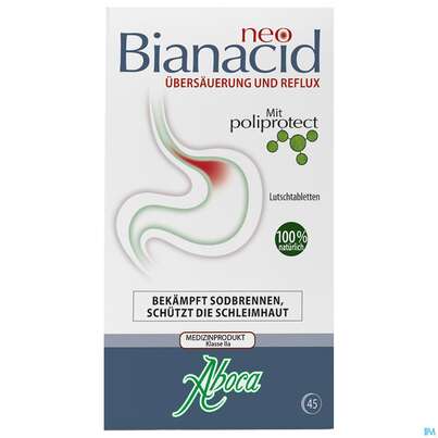 Sie sehen eine Packung Aboca Neobianacid Tabl Minze Ab 6 Jahren 45st, Produktbild: 02 Aboca Neobianacid Tabl Minze Ab 6 Jahren 45st, A-Nr.: 5571948 - 02