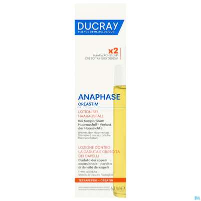 Sie sehen eine Packung Ducray Creastim Anti Haarausfall Intensivlotion Reactiv Neu 60ml, Produktbild: 02 Ducray Creastim Anti Haarausfall Intensivlotion Reactiv Neu 60ml, A-Nr.: 5693456 - 02