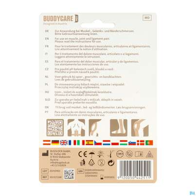 Tape Buddycare/med Kinesiologie Latexfrei 5cmx 5m Haut 1st, A-Nr.: 5845021 - 04