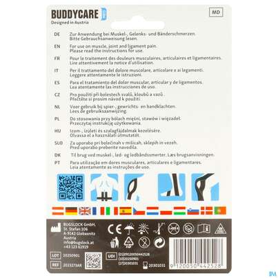 Tape Buddycare/med Kinesiologie Latexfrei 5cmx 5m Schwarz 1st, A-Nr.: 5845038 - 03