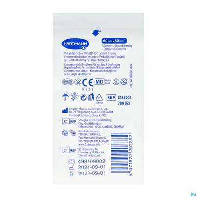 Verbandpaeckchen -hartmann Din 13151 Steril 60x 80mm 1st, A-Nr.: 1566399 - 04