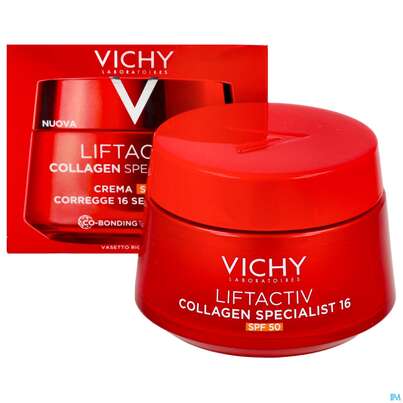 Sie sehen eine Packung Vichy Liftactiv Collagen/specialist 16 Lsf50 50ml, Produktbild: 12 Vichy Liftactiv Collagen/specialist 16 Lsf50 50ml, A-Nr.: 5938521 - 12