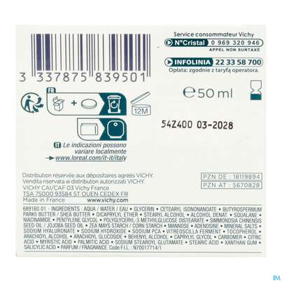 Vichy Mineral 89 Creme Mit Duftstoffe Reichhaltig 50ml, A-Nr.: 5670828 - 06