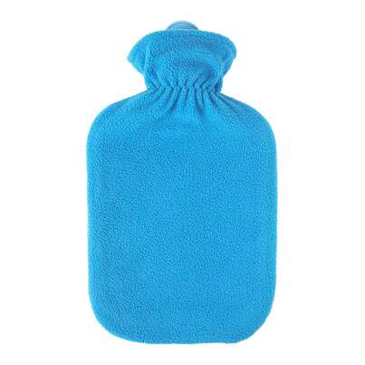 Sie sehen eine Packung Wärmflasche Fleecebezug azurblau 2,0L, Produktbild: 01 Wärmflasche Fleecebezug azurblau 2,0L, A-Nr.: 5398450 - 01