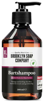 Sie sehen eine Packung Brooklyn Soap Company Bart Shampoo 300ML, Produktbild: 01 Brooklyn Soap Company Bart Shampoo 300ML, A-Nr.: 6034201 - 01