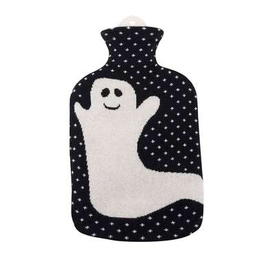 Sie sehen eine Packung Kinder Wärmeflasche Strick Öko-Tex Geist Spooky, Produktbild: 01 Kinder Wärmeflasche Strick Öko-Tex Geist Spooky, A-Nr.: 5476210 - 01