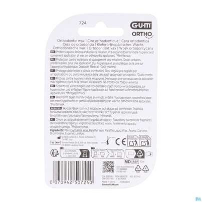 Zahnpflege Gum Orthodontisches Wachs Minzgeschmack Nr 724 1st, A-Nr.: 5632101 - 07