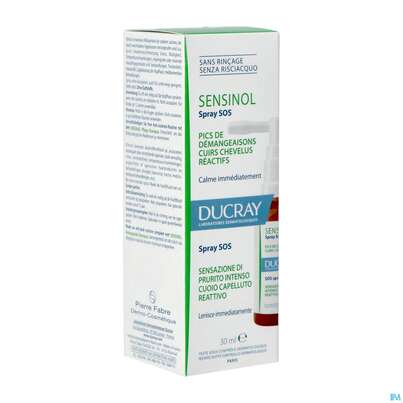 Sie sehen eine Packung Ducray Sensinol Sos-spray Bei Starkem Juckreiz Gereizter Kopfhaut 30ml, Produktbild: 05 Ducray Sensinol Sos-spray Bei Starkem Juckreiz Gereizter Kopfhaut 30ml, A-Nr.: 5901446 - 05