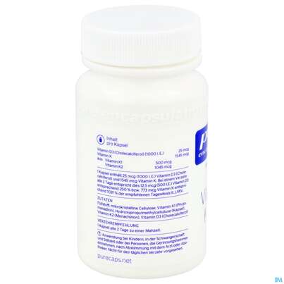 Pure Encapsulations Kapseln Vitamin K+d Skd3a 30st, A-Nr.: 5907762 - 06
