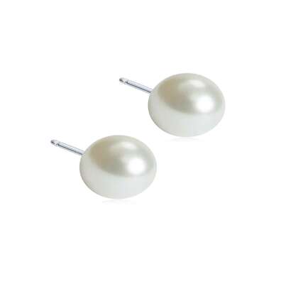 Sie sehen eine Packung Blomdahl Ohrstecker Perle weiß 8mm, Produktbild: 01 Blomdahl Ohrstecker Perle weiß 8mm, A-Nr.: 6020297 - 01