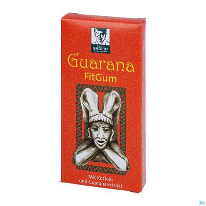 Sie sehen eine Packung Guarana Baders Fitgum Kaugummi Drag 20st, Produktbild: 02 Guarana Baders Fitgum Kaugummi Drag 20st, A-Nr.: 1881327 - 02