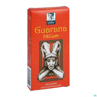 Sie sehen eine Packung Guarana Baders Fitgum Kaugummi Drag 20st, Produktbild: 03 Guarana Baders Fitgum Kaugummi Drag 20st, A-Nr.: 1881327 - 03
